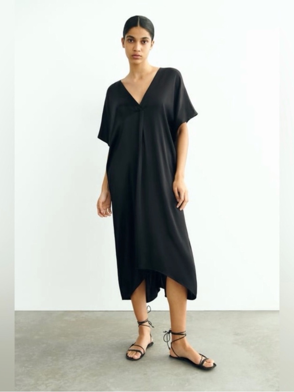 Zara satin kaftan dress - never worn!